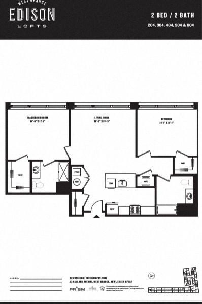 a floor plan of the edison lofts